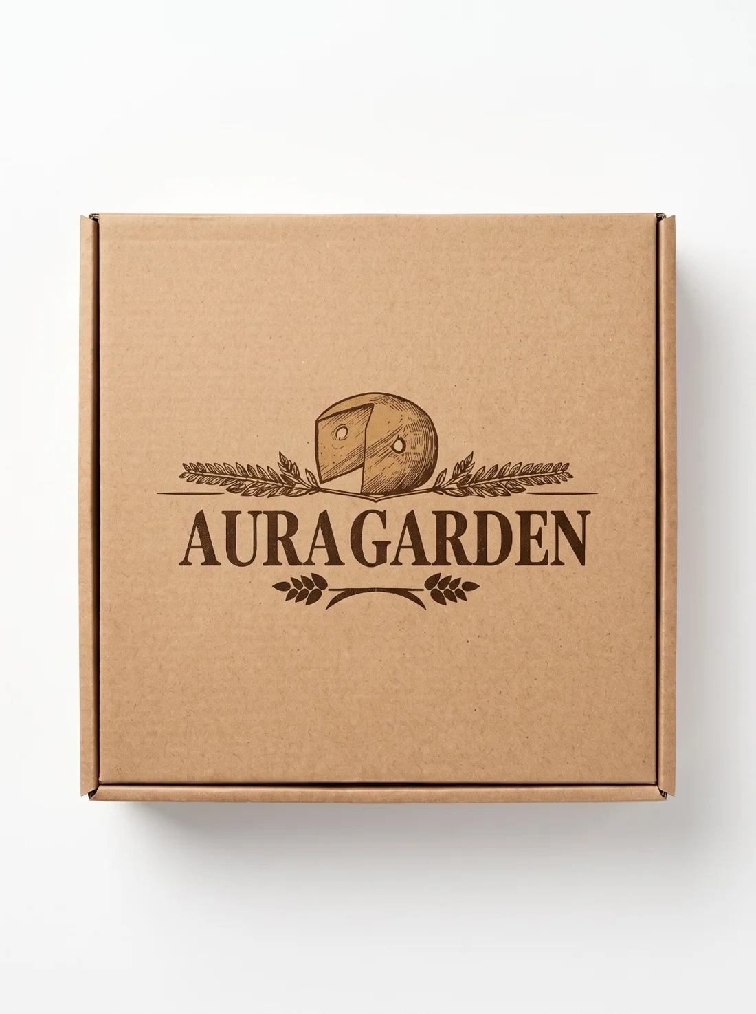 Caixa kraft Aura Garden fechada